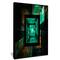 Designart - Deep Green Infinite Cube - Contemporary Canvas Art Print